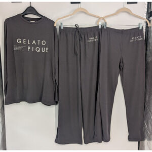 New Gelato Pique Women's Long-sleeve loungewear Pajama 3-pieces Set Sz S 9A512
